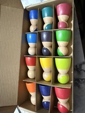 12 Pieces Rainbow Wooden Peg