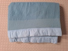 Vintage Wool Blanket Pale Blue