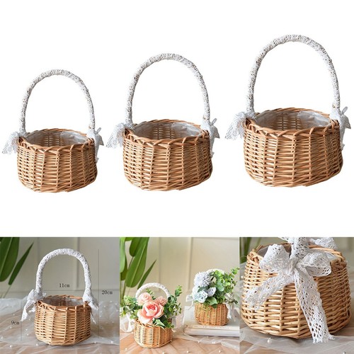 Wicker storage round children - storage,