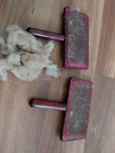 Pair vintage wood - wood, +1