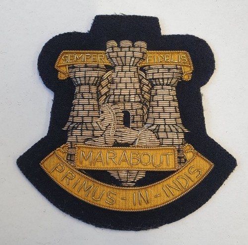 Hand embroidered blazer badge - hand,