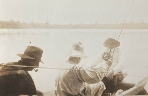 1920s men fishing trip - men,