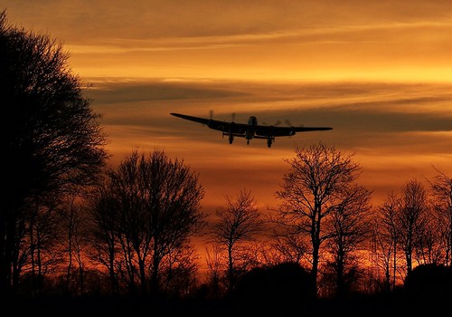 Avro lancaster sunset - avro,