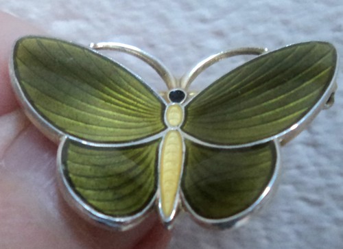 Norwegian enamel butterfly - enamel,