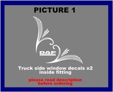 DAF truck window decals x 2