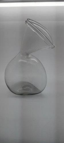 Antique glass female urinal - glass,