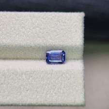 1.00ct Tanzanite Emerald Cut 7x5mm Violet Blue Natural Loose Gemstone Tanzania