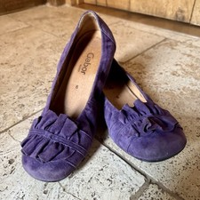 Gabor Purple Suede Ballet