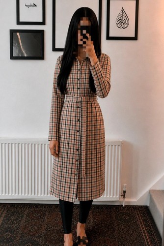 Zara midi check shirt dress - zara,