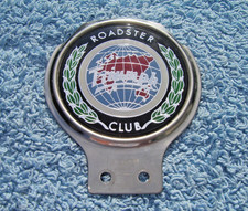 VINTAGE 1980s TRIUMPH ROADSTER CLUB CAR BUMPER BADGE ~TR18/20/1800/2000 BERGERAC