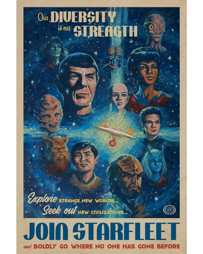 Star trek poster - star,