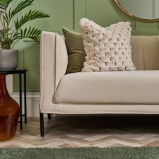 OHS Jumbo Waffle Cushion Covers 2 Pack Luxury Faux Fur Fleece Square Pillowcases