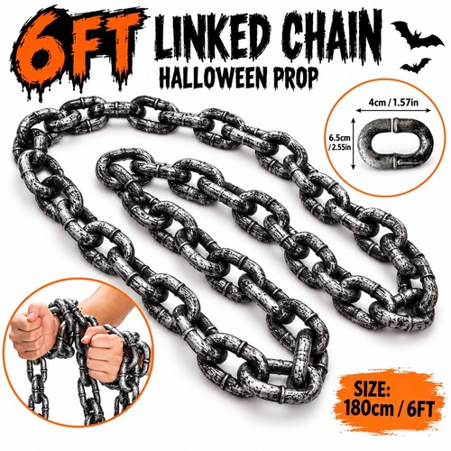6ft halloween fake chain prop - halloween,