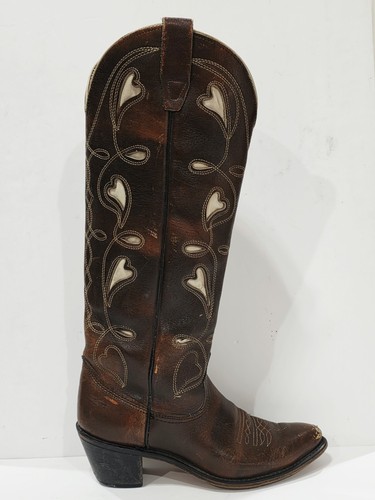 Wrangler hearts brown leather - hearts,