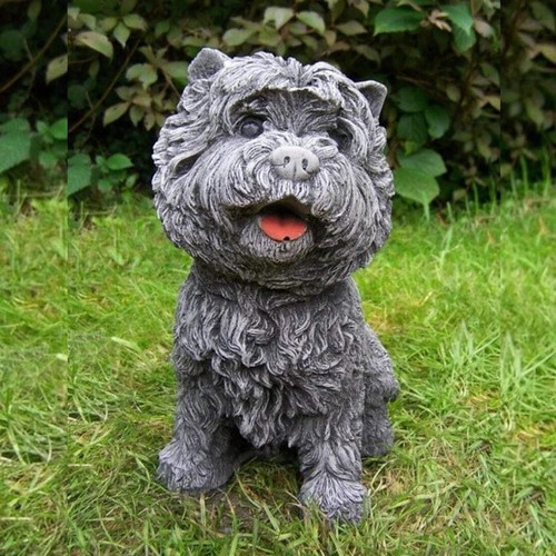 Small westie terrier stone - small,