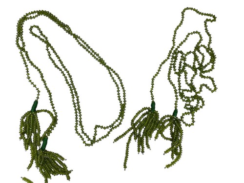 Pair glass beaded - pair, drapery