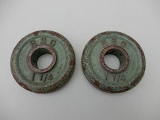 2 x 1.25lb 0.56kg Body Sculpture Cast Iron Weight Plates - 1 in Barbell Vintage