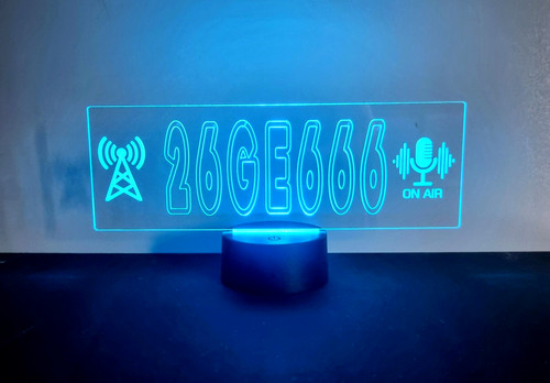 Ham radio personalised led - personalised,