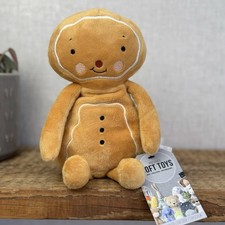 Bunnies By The Bay - Christmas Gingerbread Man Beanie Plush Toy New Without Tags