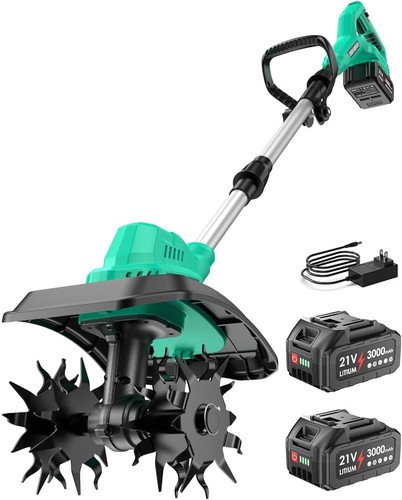 21v cordless tiller cultivator - 21v,