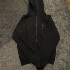 Trapstar Black and Red Hoddie