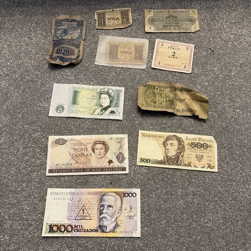 Vintage bank notes from - vintage,