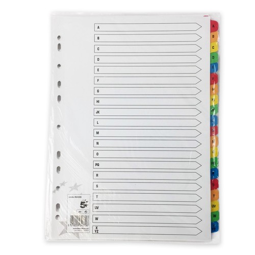 File dividers - file, (a-z)