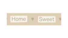 Wallpaper Border Home Sweet Home 5M Roll Self Adhesive FDB50049 Beige