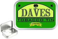 DAVE'S Tobacco Tin, Silver