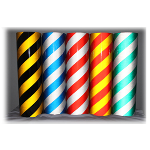 Striped reflective vinyl - reflective,