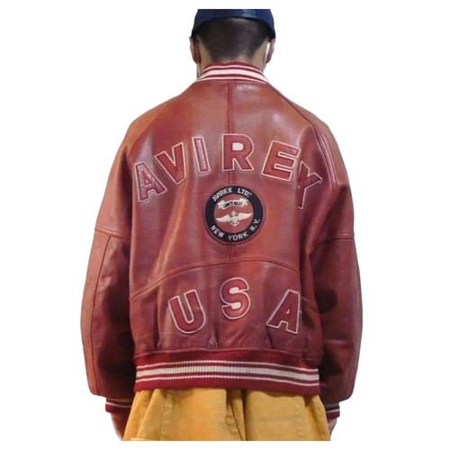 Avirex genuine leather red - avirex,