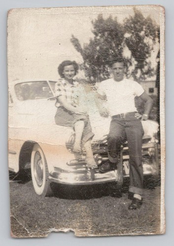 1950s snapshot man woman - 1950s,
