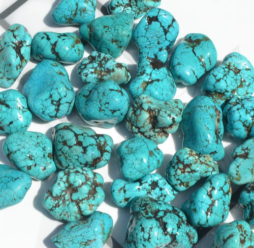 Natural blue turquoise - natural, ct