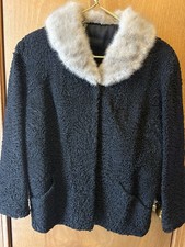Black Curly Lamb Wool Short