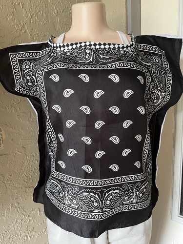 Black white paisley reversible - black,