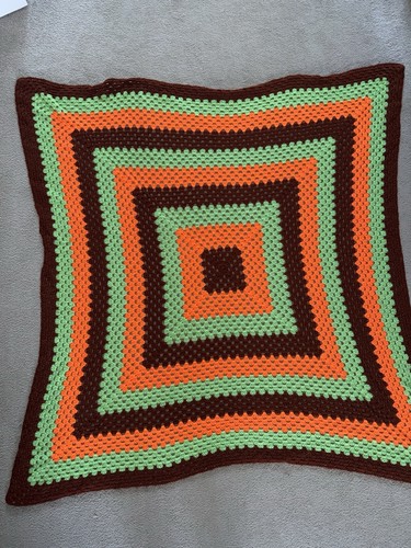 Handmade crochet granny square - crochet,