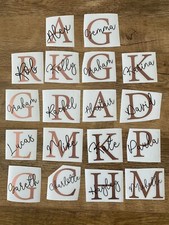 Name & Initial Vinyl Label