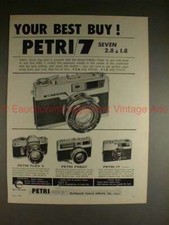 1962 Petri 7, Flex V, Prest and 17 Camera Ad - Best Buy