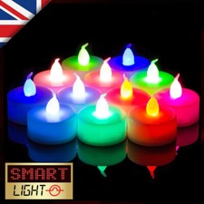 SmartLight Flameless Battery LED Tea Light Candles Tealights Bathroom