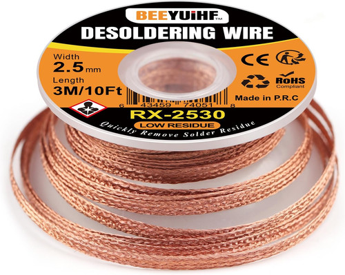 Desoldering wick braid 10ft - wick, 3m/10ft