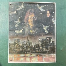 Vintage 80s John Lennon Poster