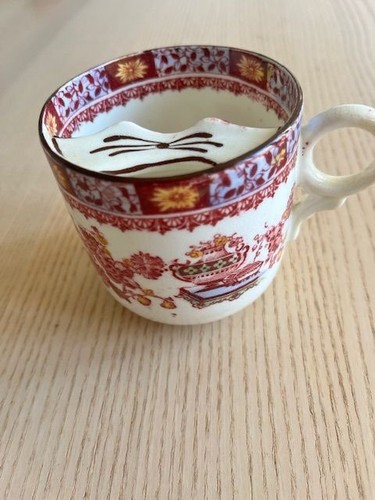 Late c19th moustache cup - c19th,
