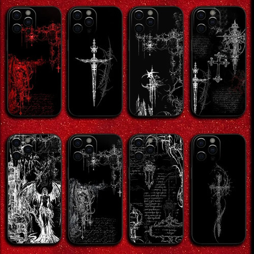 Gothic cyber sigil - cyber, phone