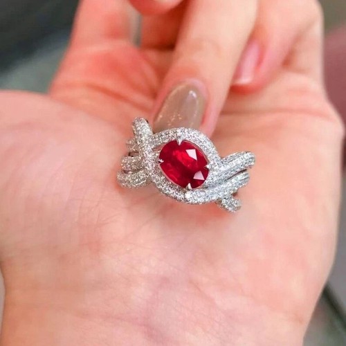 00ct oval cut natural red - 3.00ct,