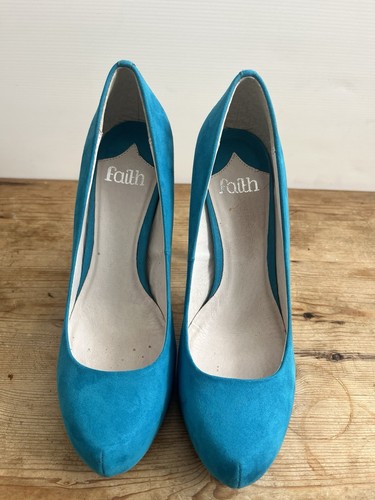 Faith teal blue - faith, suede