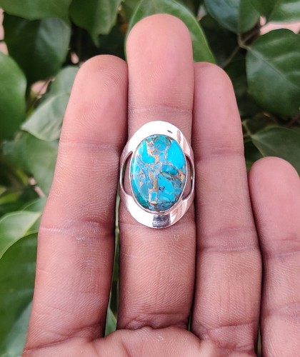 Blue copper turquoise gemstone - blue,