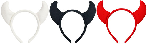 Plush devil horns halloween - plush,