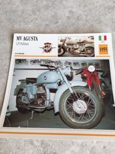 Mv Agusta 125 Pullman 1955 Motorcycle Card Collection Atlas Italy