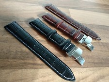 LEATHER DEPLOYMENT WATCH STRAP FOR CITIZEN ECO DRIVE 18/19/20/21/22/24 mm 