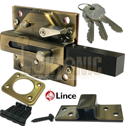Lince antique brass - antique, lock